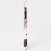 Moderne pastbloemen en gepersonaliseerde Kraft-cad iPhone Hoesje (Linkerkant)