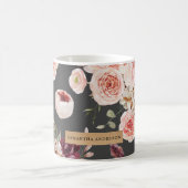 Moderne pastbloemen en gepersonaliseerde Kraft-cad Koffiemok (Center)