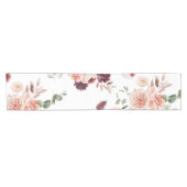 Moderne pastbloemen en gepersonaliseerde Kraft-cad Korte Tafelloper (Horizontaal)