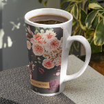 Moderne pastbloemen en gepersonaliseerde Kraft-cad Latte Mok<br><div class="desc">Moderne pastbloemen en gepersonaliseerde Kraft-cadeautjes</div>