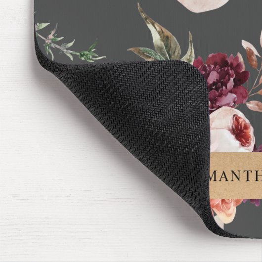 Moderne pastbloemen en gepersonaliseerde Kraft-cad Muismat (Hoek)