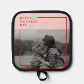 Moderne pastbloemen en gepersonaliseerde Kraft-cad Pannenlap (Voorkant)