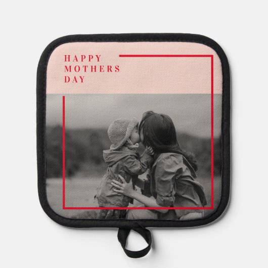 Moderne pastbloemen en gepersonaliseerde Kraft-cad Pannenlap (Voorkant)