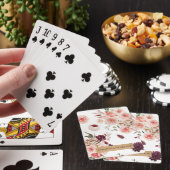 Moderne pastbloemen en gepersonaliseerde Kraft-cad Pokerkaarten (Insitu)