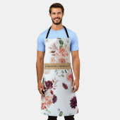 Moderne pastbloemen en gepersonaliseerde Kraft-cad Schort (Gedragen)