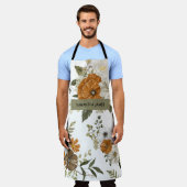 Moderne pastbloemen en gepersonaliseerde Kraft-cad Schort (Gedragen)