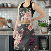 Moderne pastbloemen en gepersonaliseerde Kraft-cad Schort