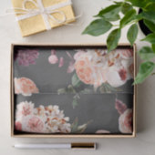 Moderne pastbloemen en gepersonaliseerde Kraft-cad Tissuepapier (Geschenk)