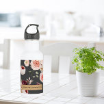 Moderne pastbloemen en gepersonaliseerde Kraft-cad Waterfles<br><div class="desc">Moderne pastbloemen en gepersonaliseerde Kraft-cadeautjes</div>