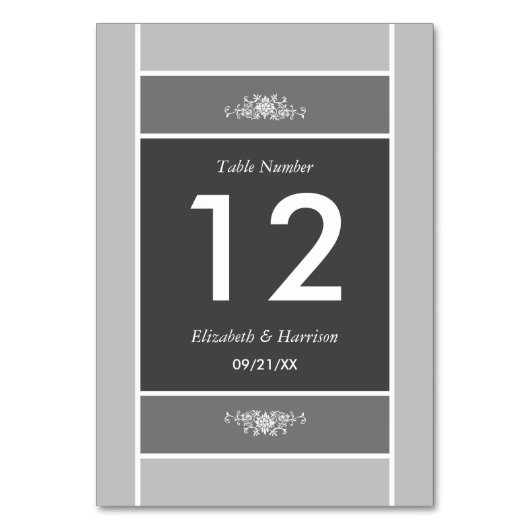 Moderne pasteelblok - Siver Grey - Weddenschap Kaart (Voorkant)