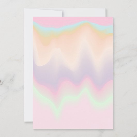 Moderne pasteelkleur, vermengen, op maat van verja kaart (Achterkant)