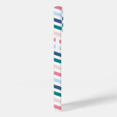 Moderne pasteelkleuren Geometric Chevron Monogram Case-Mate iPhone Case (Achterkant / Rechts)