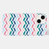 Moderne pasteelkleuren Geometric Chevron Monogram Case-Mate iPhone Case (Achterkant (horizontaal))