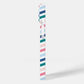 Moderne pasteelkleuren Geometric Chevron Monogram Case-Mate iPhone Case (Achterkant / Links)