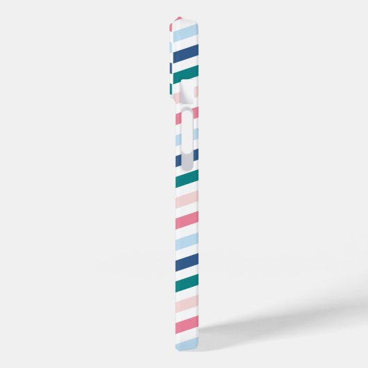 Moderne pasteelkleuren Geometric Chevron Monogram Case-Mate iPhone Case (Achterkant / Links)