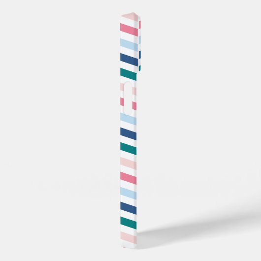 Moderne pasteelkleuren Geometrische Chevron Monogr Case-Mate iPhone Case (Achterkant / Rechts)