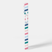 Moderne pasteelkleuren Geometrische Chevron Monogr Case-Mate iPhone Case (Achterkant / Links)