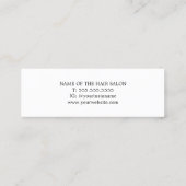 Moderne pasteelkleurige schaar Hairdresser Mini Visitekaartje (Achterkant)