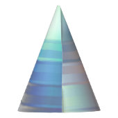 Moderne pasteelregenboogzeemeermin Unicorn Hologra Feesthoedjes (Achterkant)