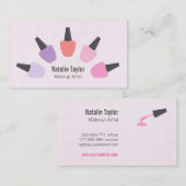 Moderne pastei Nail Poolse artistieke makreel Visitekaartje (Voorkant / Achterkant)