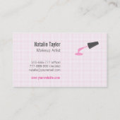 Moderne pastei Nail Poolse artistieke makreel Visitekaartje (Achterkant)