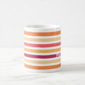 Moderne pastei striped Christelijk PRAISE JESUS Koffiemok (Center)