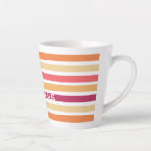 Moderne pastei striped Christelijk PRAISE JESUS Latte Mok (Rechts)