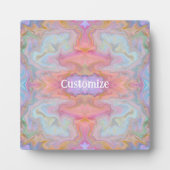 Moderne Pastel Abstract Boho EEN WOORD Fotoplaat (Voorkant)