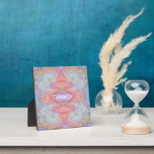 Moderne Pastel Abstract Boho EEN WOORD Fotoplaat (Insitu)