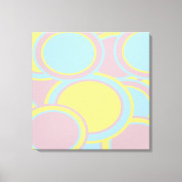Moderne Pastel Abstracte Schildering Canvas Afdruk