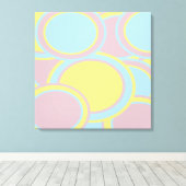 Moderne Pastel Abstracte Schildering Canvas Afdruk (Insitu (Houten vloer))