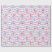 Moderne Pastel Abstracte Waterverf Naadloos Cadeaupapier (Vlak)
