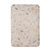 Moderne pastel blad trendy badmat (Voorkant Verticaal)