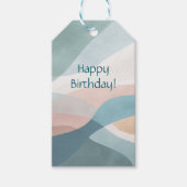 Moderne pastel cadeaulabel (Voorkant)