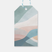 Moderne pastel cadeaulabel (Achterkant)