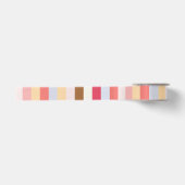Moderne Pastel Circus Candy Streep Satijnen Lint (Voorkant)