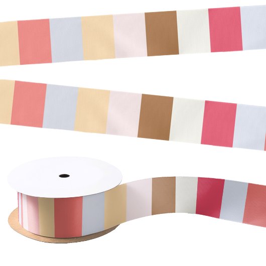 Moderne Pastel Circus Candy Streep Satijnen Lint