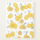 Moderne Pastel Citrus Citrus Lemons Monogram Afspr Planner (Achterkant)