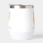 Moderne Pastel Citrus Citrus Lemons Patroon Aangep (Rechts)