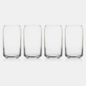 Moderne Pastel Citrus Citrus Lemons Patroon Aangep Blikvorm Glas (Rechts)