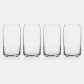 Moderne Pastel Citrus Citrus Lemons Patroon Aangep Blikvorm Glas (Links)