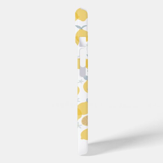 Moderne Pastel Citrus Citrus Lemons Patroon Aangep Case-Mate iPhone Case (Achterkant / Links)