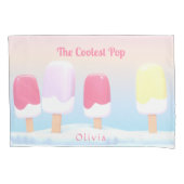 Moderne pastel coolste Pop Popsicle gepersonalisee Kussensloop (Voorkant)