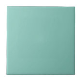 Moderne pastel effen kleur Bord Blauwgroen Tegeltje (Voorkant)