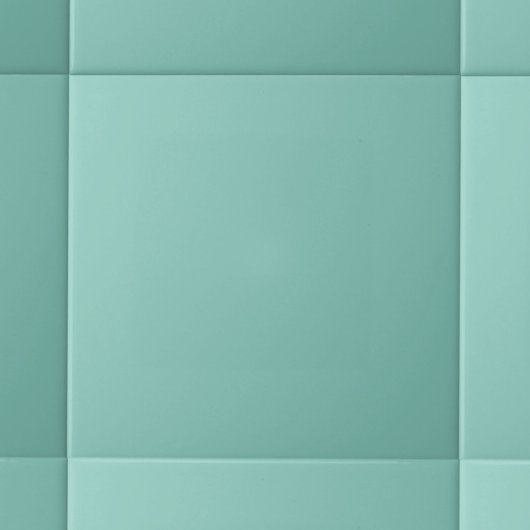 Moderne pastel effen kleur Bord Blauwgroen Tegeltje