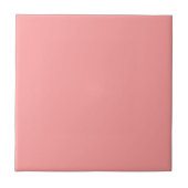Moderne pastel effen kleur flamingo roze tegeltje (Voorkant)