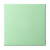 Moderne Pastel Effen Kleur Licht Mint Groen Tegeltje (Voorkant)
