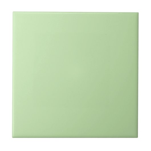 Moderne Pastel Effen Kleur Lichte Sage Tegeltje (Voorkant)