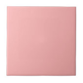 Moderne Pastel Effen Kleur Zacht Roze Tegeltje (Voorkant)