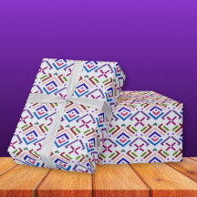 Moderne Pastel Etnisch Geometrisch Diamantpatroon